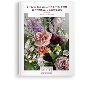 Cover of "4 Tips for Budgeting for Wedding Flowers" Guide